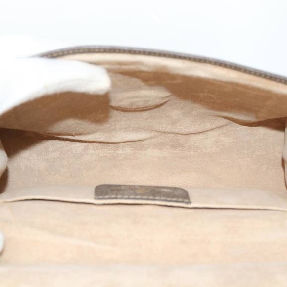 GUCCI GG Canvas Web Sherry Line Clutch Bag PVC Leather Beige Red Auth ep1335 - Picture 10 of 16